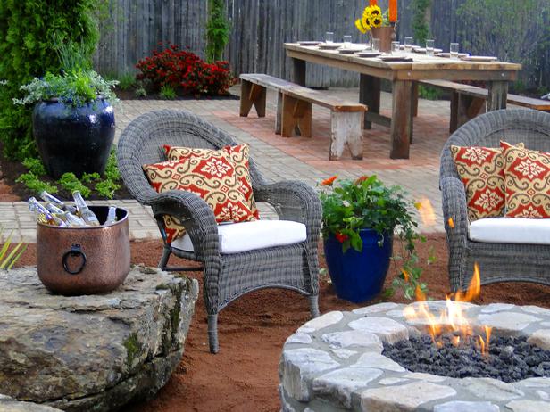 backyard landscaping ideas attractive fire pit designs